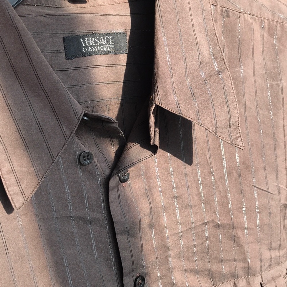 💎Versace Classic V2:Men's Button Dawn Shirt 17.5
